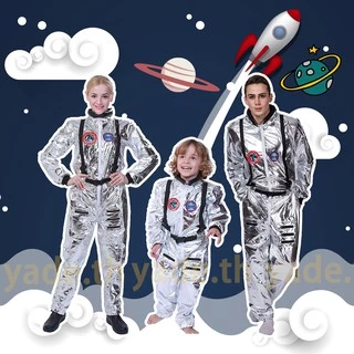Trajes de Halloween para astronauta adulto da NASA Astronauta Cosplay Plus Size Trajes de vestir para festa de carnaval