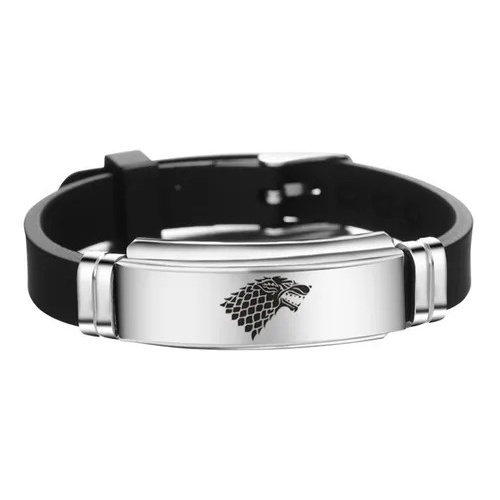 Pulseira Game Of Thrones De Silicone Stark Ou Tagaryen