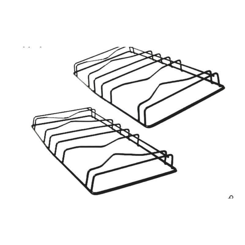 2 trempe grade grelha para fogão Dako Lumiere