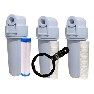 Kit 3 Filtro Agua Caixa D'água Refil Polipropileno E Lavável