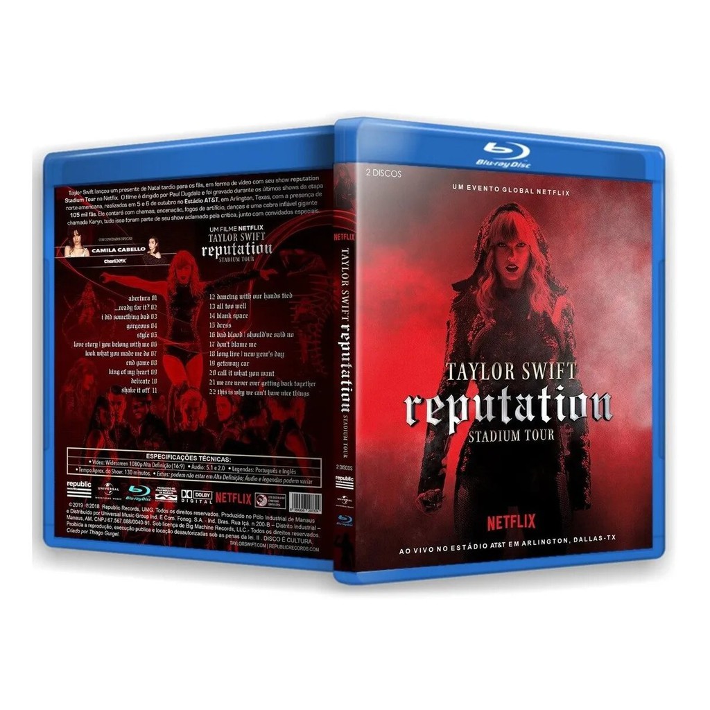 Taylor Swift - Reputation Stadium Tour (Legendado) 2 Discos