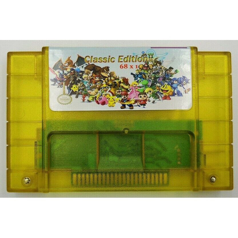 Cartucho 68 In 1 Snes Super Nintendo Multijogos | Shopee Brasil
