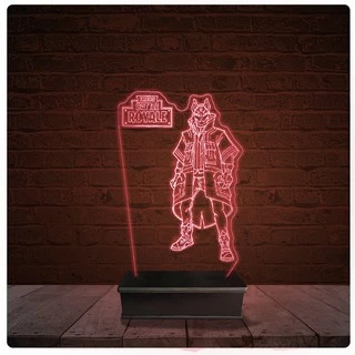 Abajur Luminária Acrílico Led - Fortnite Jogo 06