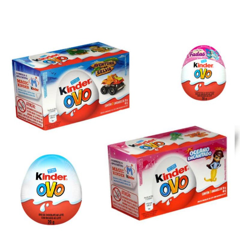 Kinder Ovo Meninos 2 unidades de 20g cada Ferrero  Compre na Mercadoce -  Mercadoce - Doces, Confeitaria e Embalagem