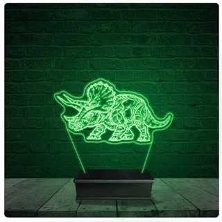 Luminária Abajur Acrílico Led - Dinossauro 22