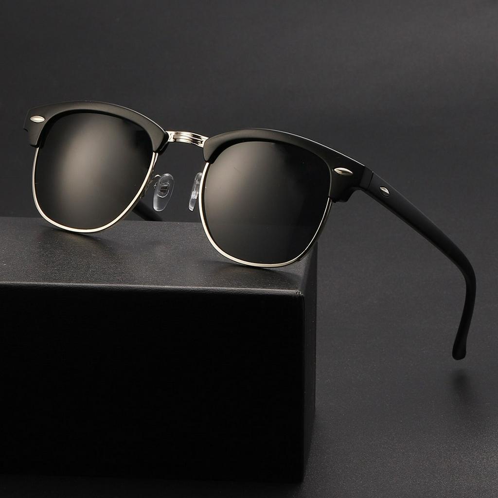 1 Peça de Óculos de Sol Masculino de Estilo de Negócios com Meia-Estrutura Quadrada e Uso Diário