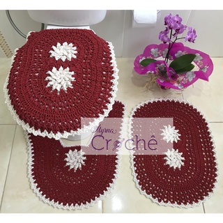 Jogo banheiro Bichinho em Croche  Crochê para casa, Jogos de banheiro  croche, Cocha de crochê