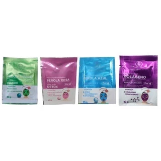Kit 4 Máscaras Faciais Sachê 10g PhálleBeauty Lançamento
