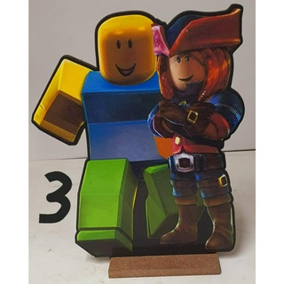 10 Enfeite De Mesa Jogo Roblox Nome Personalizado 15cm Mdf