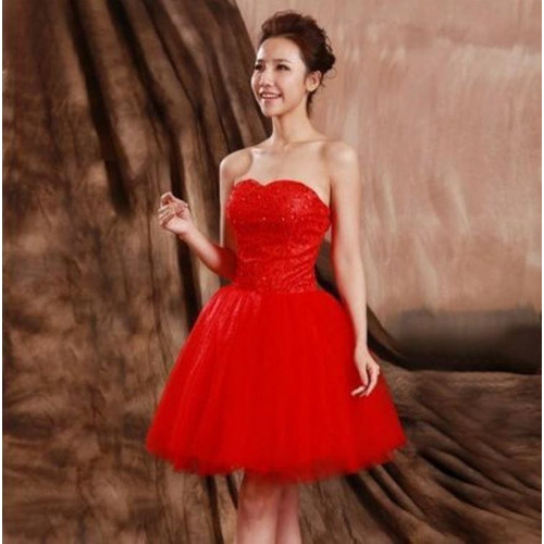 Vestido de best sale debutante curto vermelho