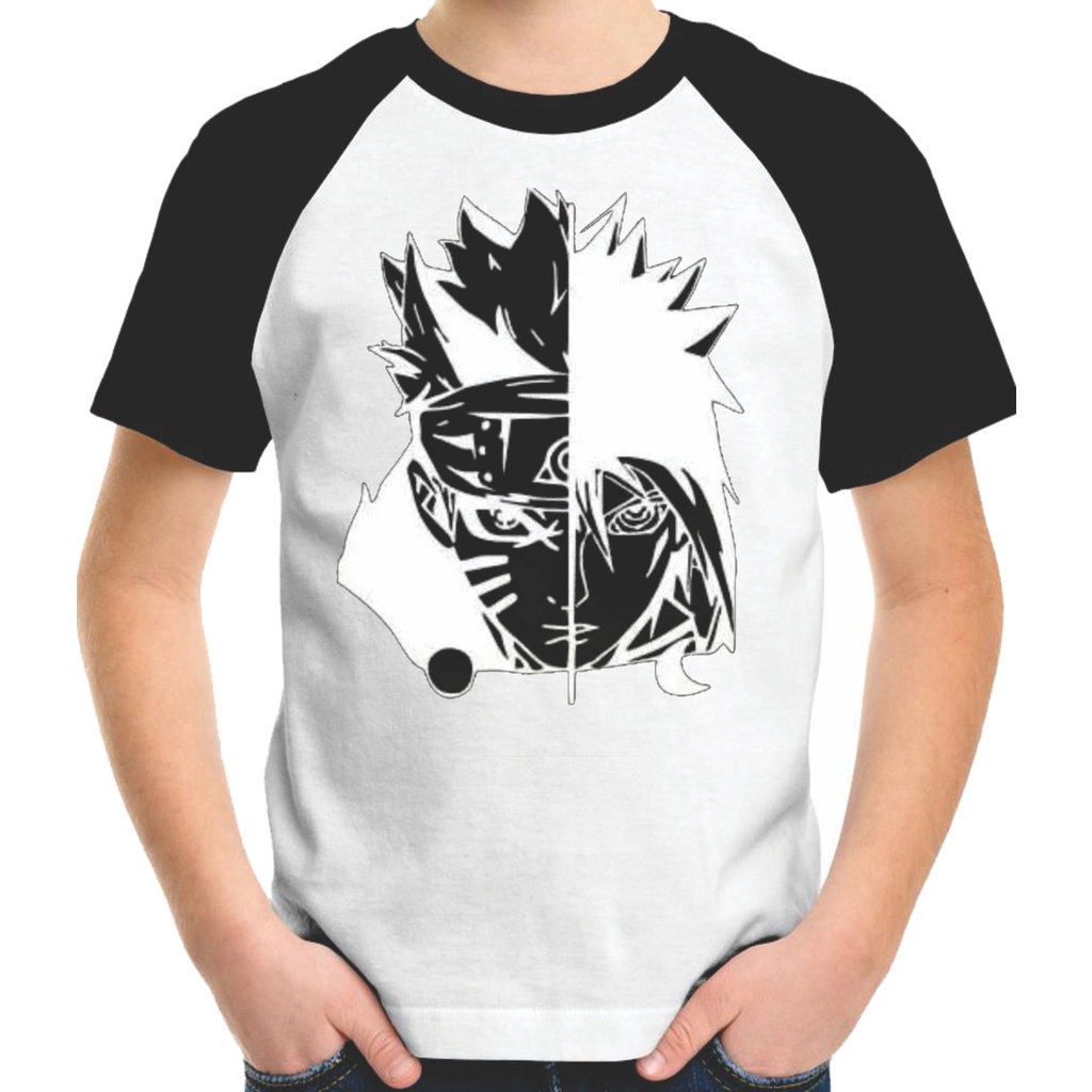 Camiseta infantil Sasuke roxa, Naruto