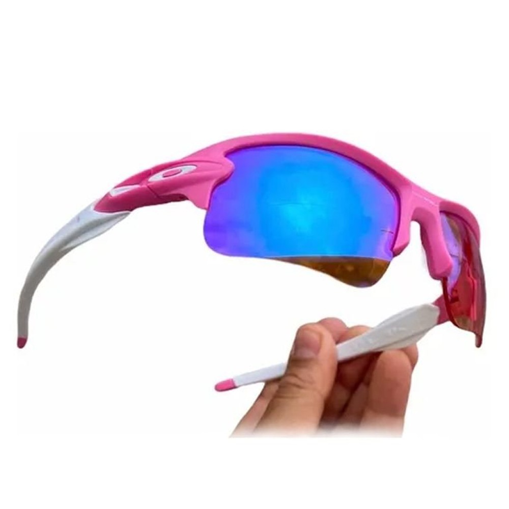 Óculos de sol oakley flak lente rosa jacket prizm barbie doblex top lupa  oakley mandrake - R$ 299.90, cor Branco (com proteção UV, polarizado)  #124601, compre agora