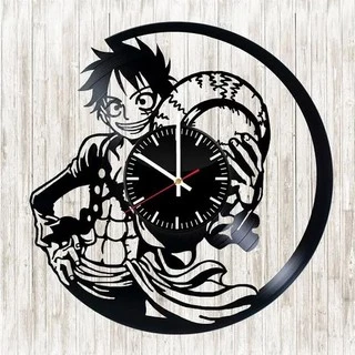 One Piece 01 - Relógio Disco De Vinil Decoração