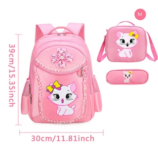 Mochila Infantil Lyllo Orelha de Gatinho Rosa 