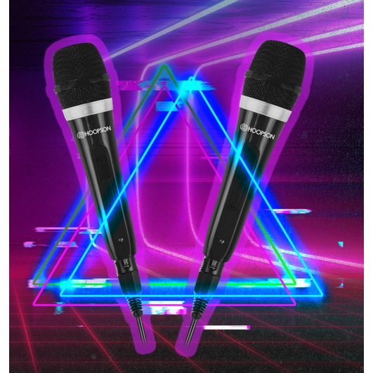 Kit 2 Microfones Unidirecionais, Microfone alta fidelidade da voz Hoopson Mic-003