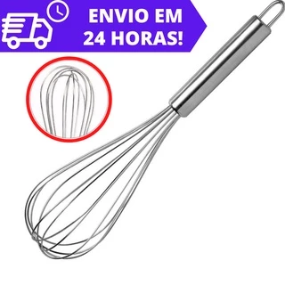 Batedor De Ovos 28CM Premium Gourmet Fouet - Aço Inox