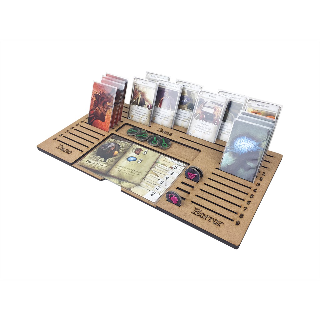 Feldherr 5 Plance Giocatore In Plastica Stampate 3D Per Mansions Of Madness Seconda Edizione - Organizzatore Di Carte E Gettoni - 2