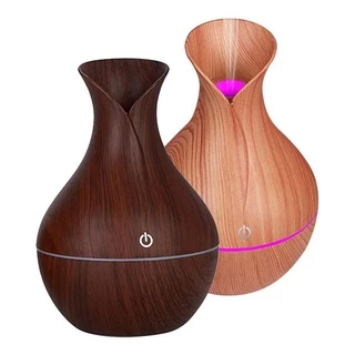 Umidificador Difusor De Ar Aroma Ultrassonico Usb Led Tipo Madeira