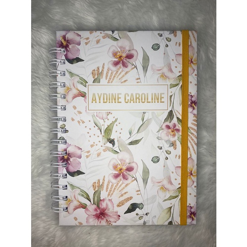 Agenda Personalizada - Flores E Seu Nome | Shopee Brasil