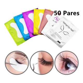 50 Pares Protetor Pálpebra Alongamento Cílios Patch Pad Gel
