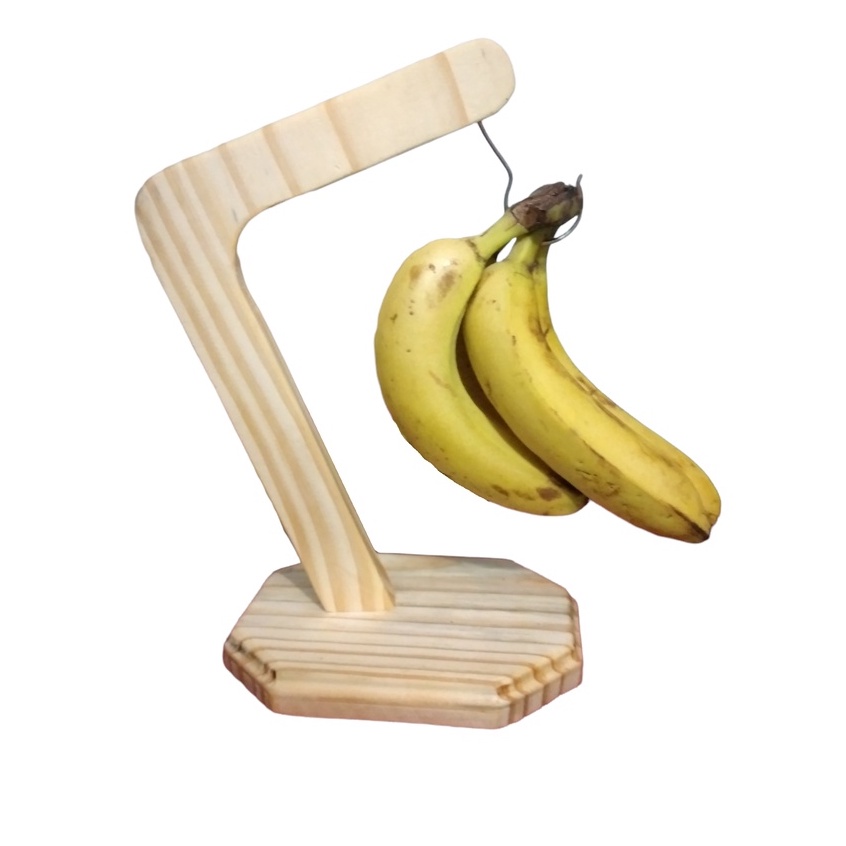 Suporte para Bananas feito com madeira pinus.