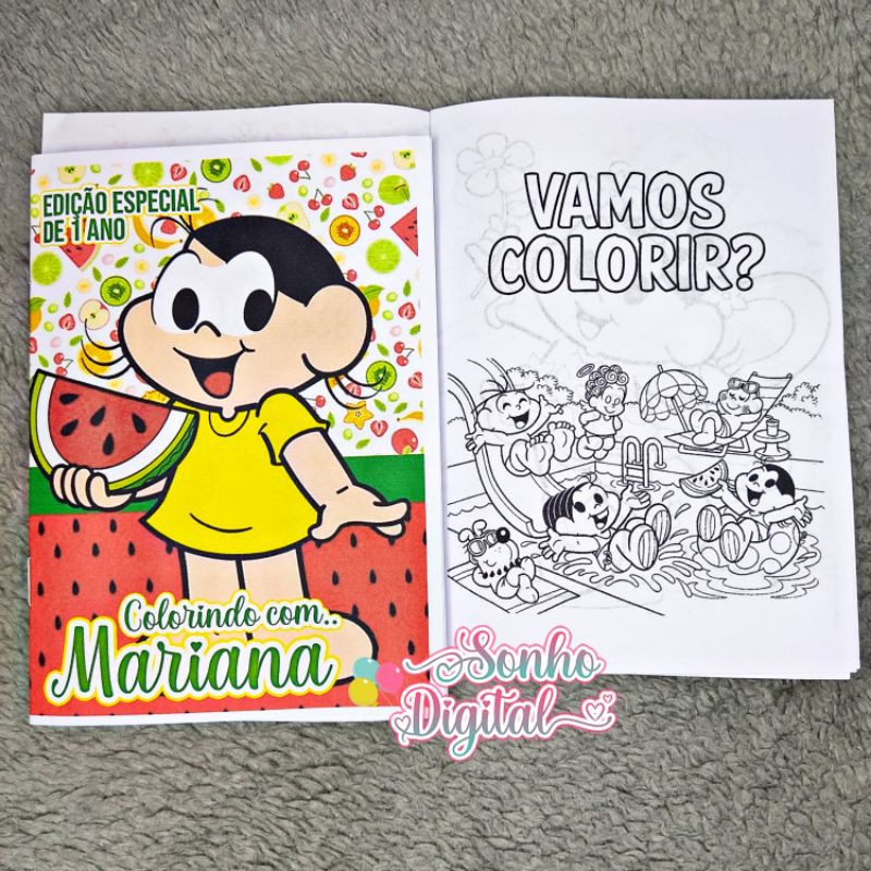 10 Livros de Colorir • Tema da Festa
