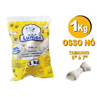 Osso Mordedor Comestível P/cães Lumen 1 Kg Osso Nó 6/7
