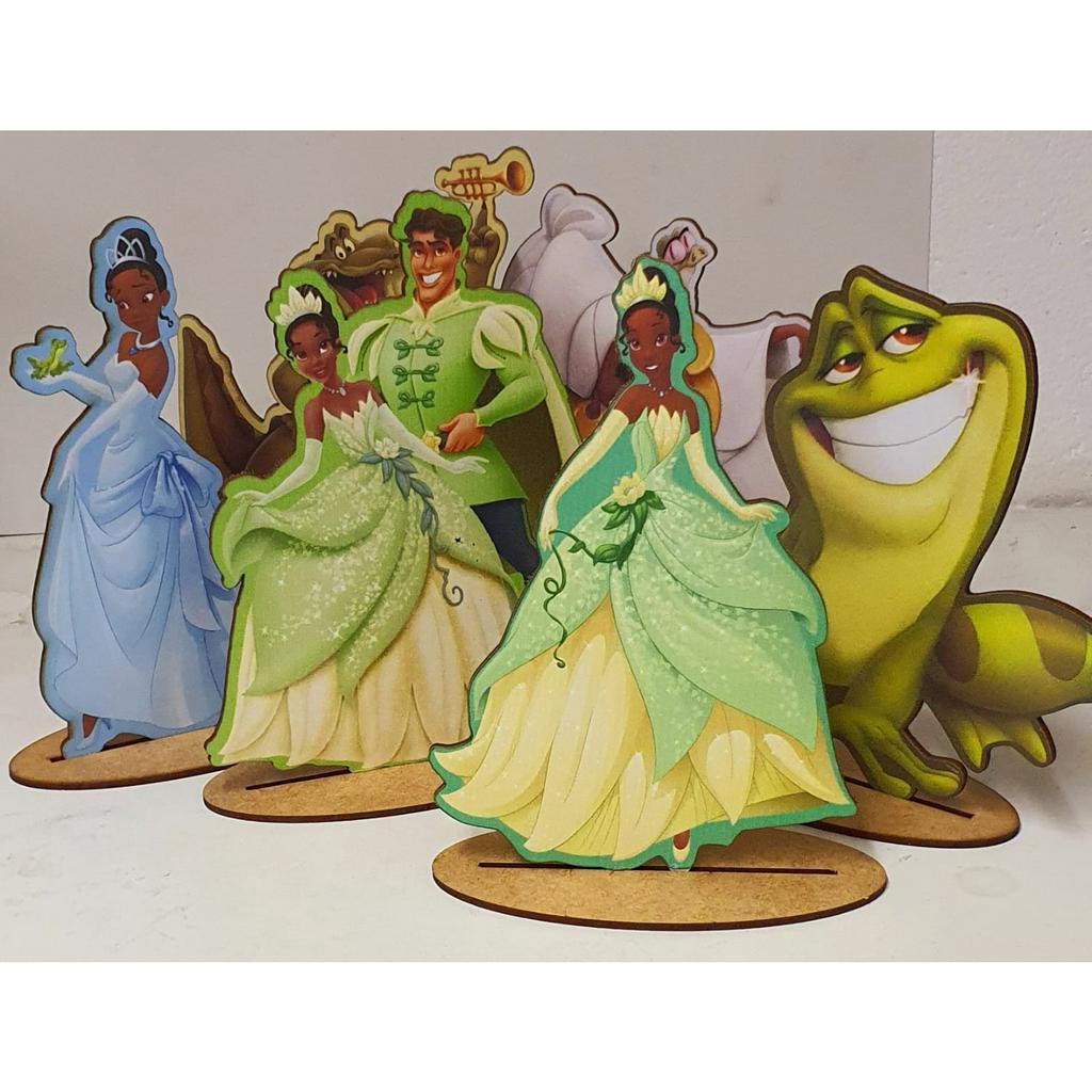 Enfeite de Mesa Decoração Festa Mdf Tiana Princesa e o Sapo | Shopee Brasil