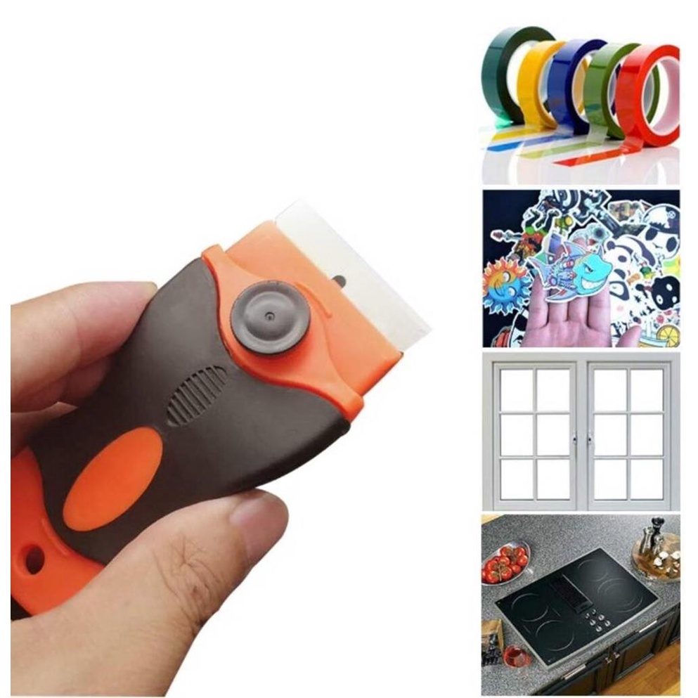 Ratinho Removedor De Películas Raspador Vidro 10 Laminas Raspador Ratinho Remoção Papeis de parede