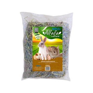 Alfafa em Rama Premium Para Roedores Hamster chinchila 400G