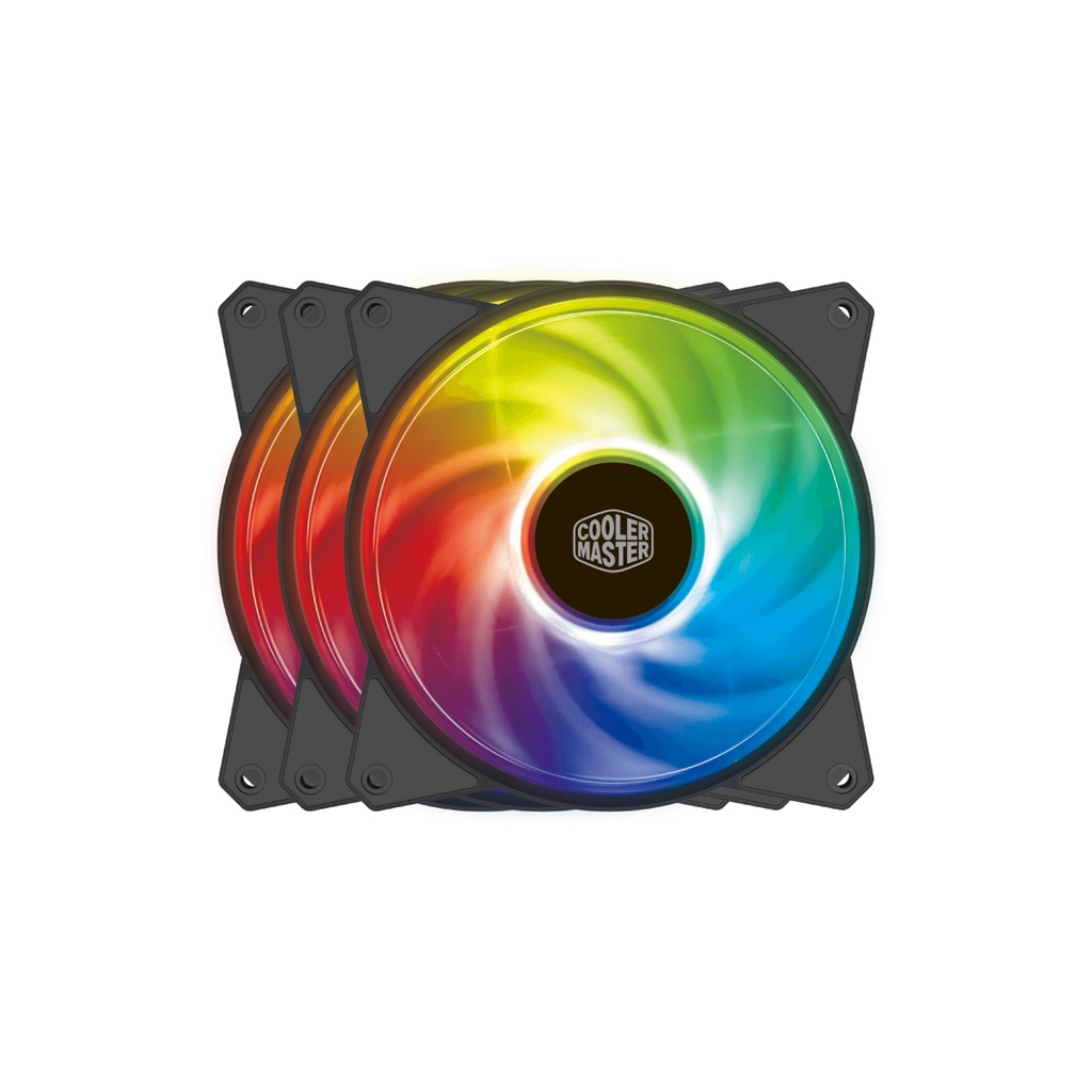 Kit Fan Cooler Master MF120R ARGB 3 em 1 + Controlador de Led Shopee