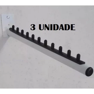 Expositor Rt Arara Inclinado Cabideiro Parede 3 Unidades