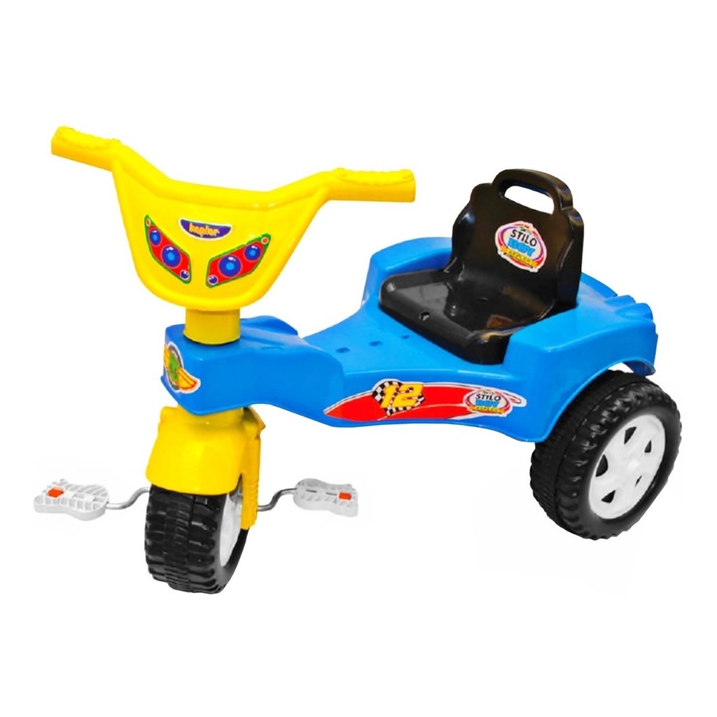 Triciclo Motoca Infantil Menino Policial Azul - Kepler - Velotrol