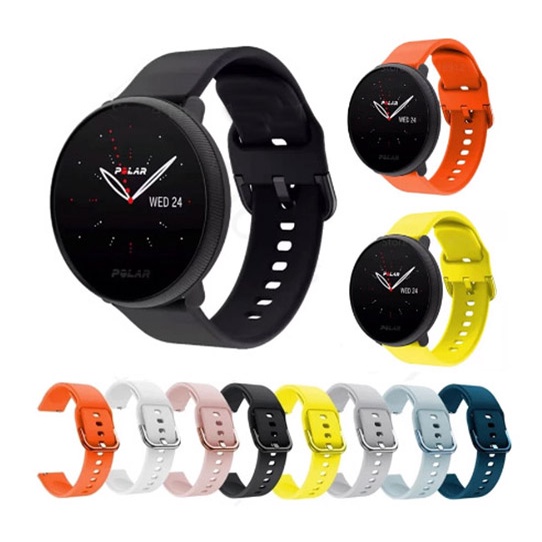 CZhkg 22mm Cinturini per Orologi per Polar Grit X Strap,Cintura di Ricambio Silicone Bracelet Sportivo Cinturino Wriststrap Armband per Polar Vantage M/Polar Vantage M2/Ticwatch S2 Watch (Bianco