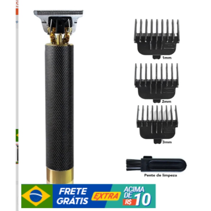 Aparador Elétrico Profissional, Máquina De Cortar Cabelo, Máquina De Corte Para Masculino