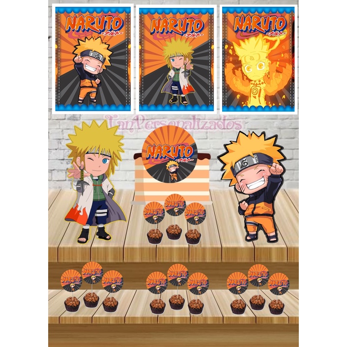 Kit Só Um Bolinho Tema Naruto Baby, Naruto Pequeno, Mesversario.