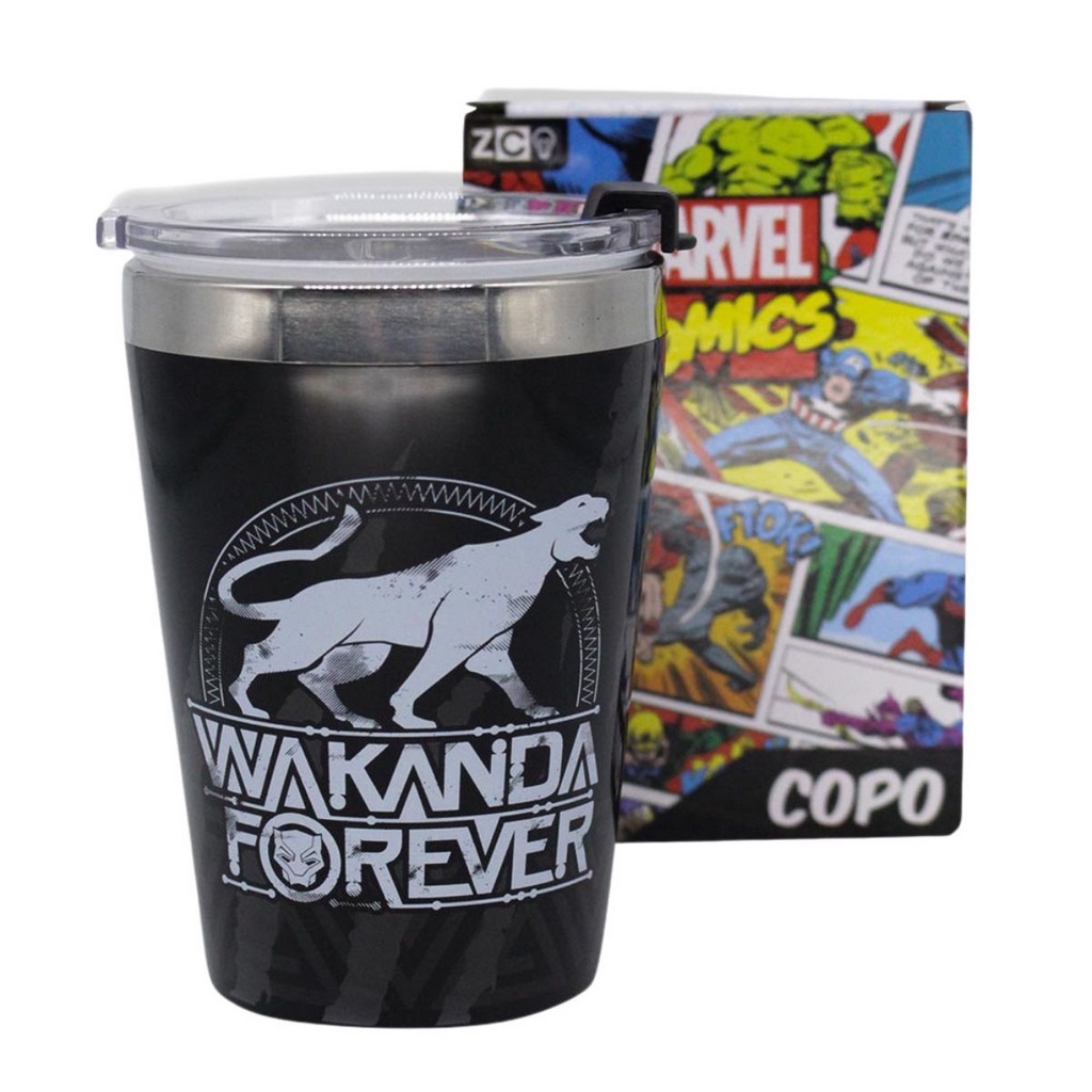 Copo Pantera Negra Wakanda Semi T Rmico Preto Oficial Marvel Shopee Brasil