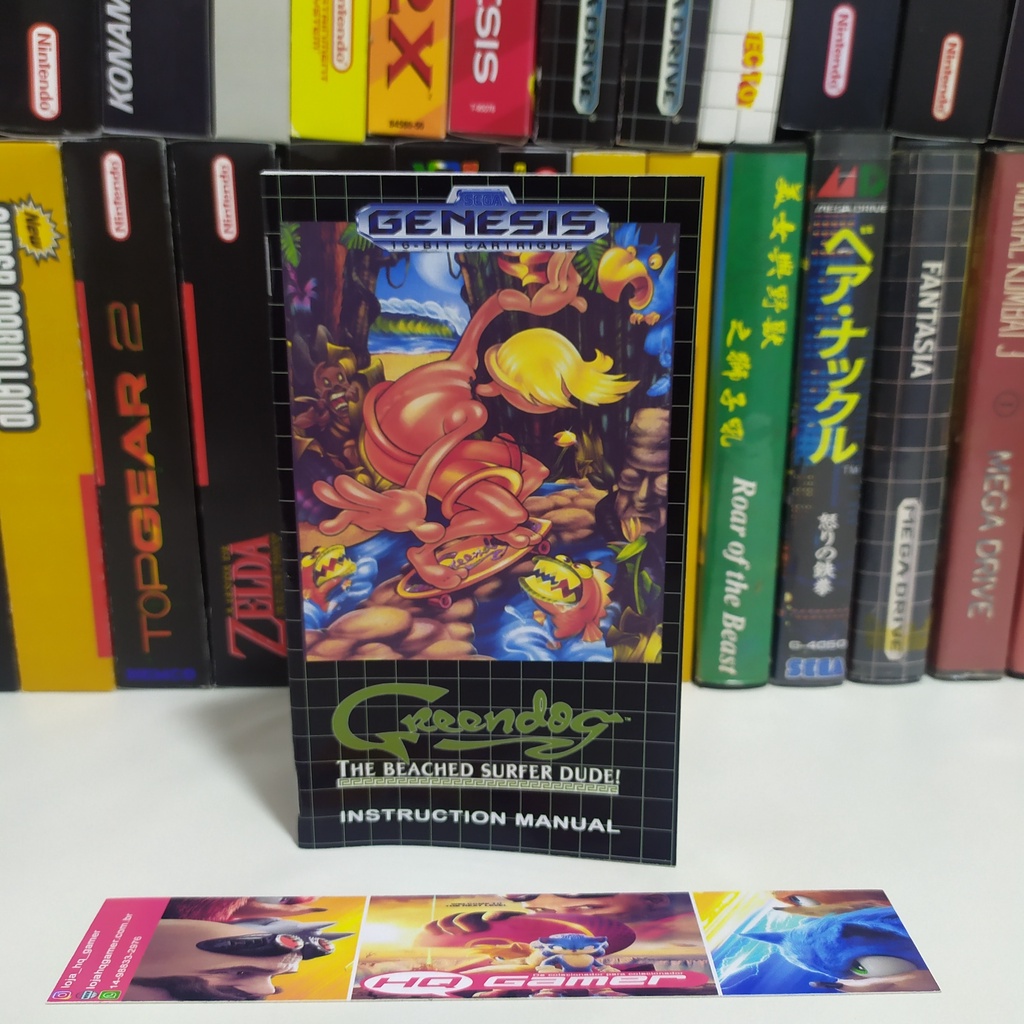 Manual Greendog - The Beached Surfer Dud (mega Drive) | Shopee Brasil