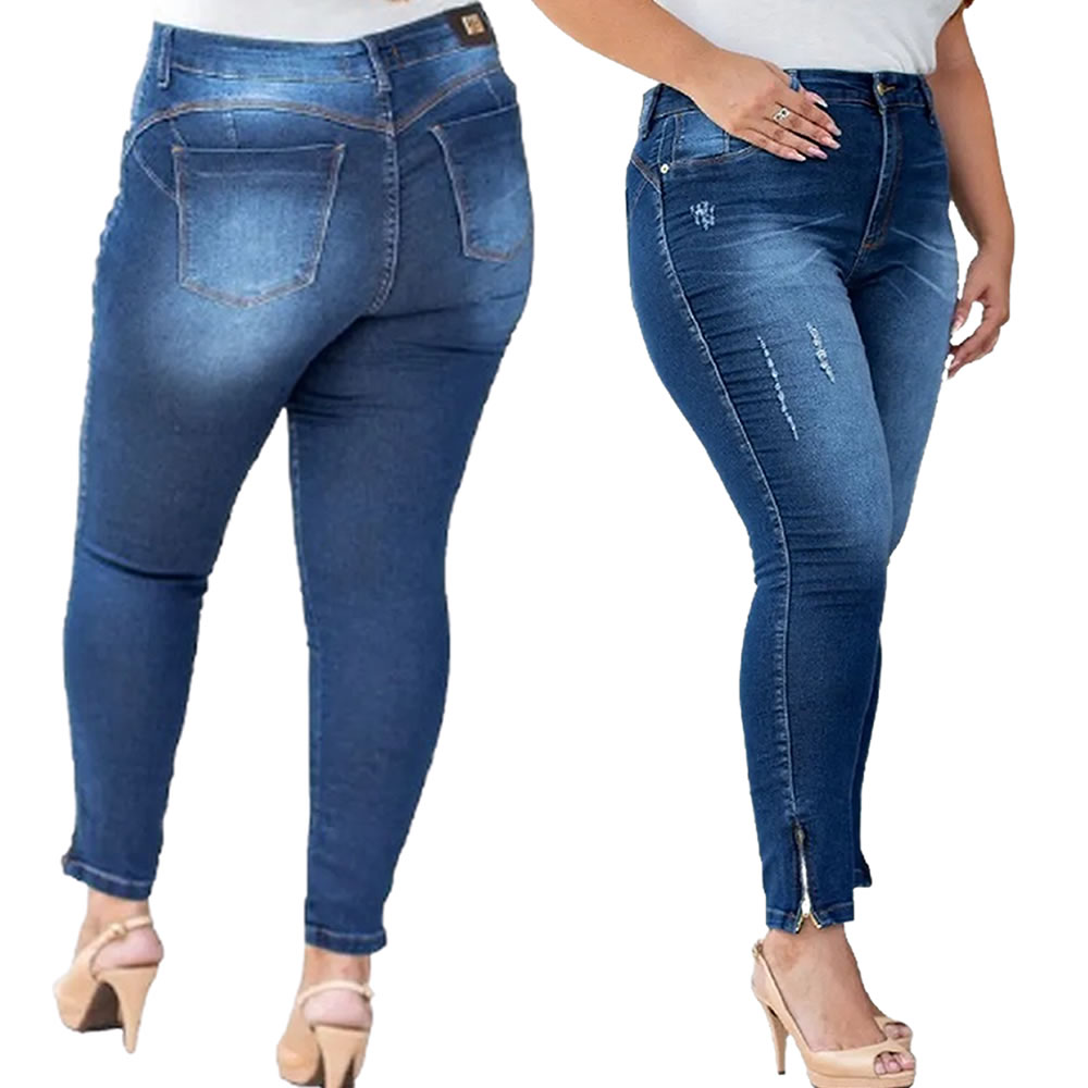 Calça jeans sale desbotada feminina