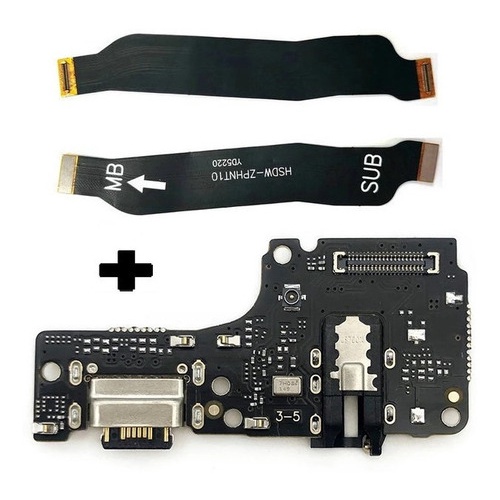 Placa De Carga Sub + Cabo Flat Flex Xiaomi Redmi Note 10 4g