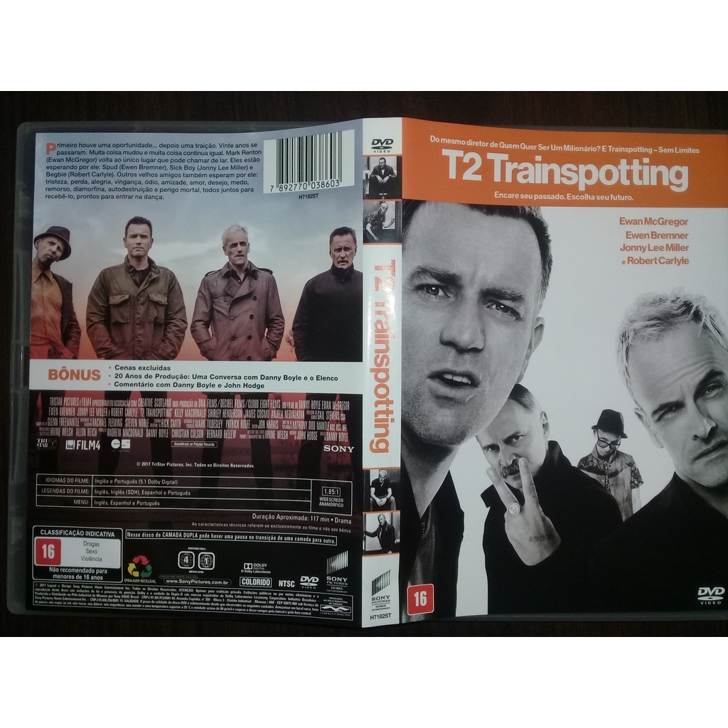 DVD ORIGINAL - T2 TRAINSPOTTING | Shopee Brasil