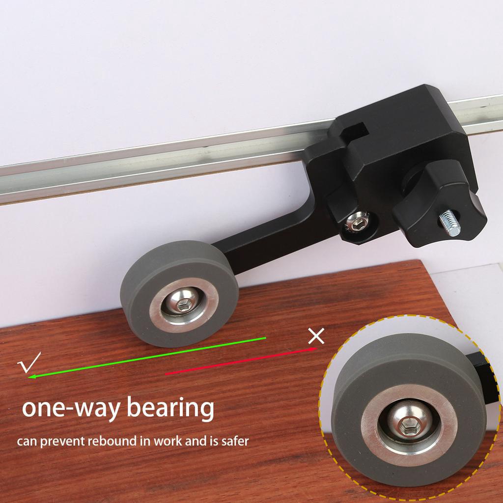 Aepiraza Bearing Roller Feather Board - Aluminum Alloy, Dual Bearing, Fits 3/4" Miter Slot, For Table Saw & Router