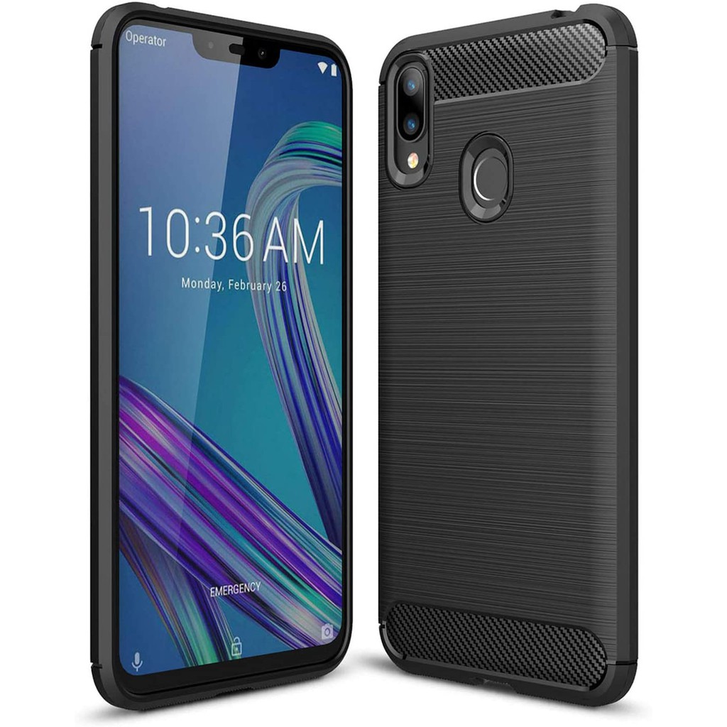 Capa Case Asus Zenfone Max (M2) (ZB633KL) (Tela 6.3) Carbon Fiber Anti Impacto