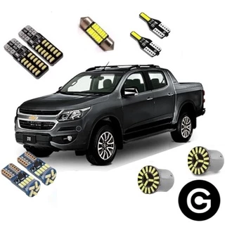Kit Lâmpada Premium Led S10 2012 2013 2014 2015 2016 2017 2018 2019 Pingo Teto Placa Ré Farolete Branco