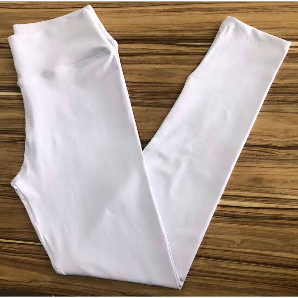 Vencs Calça Legging Branca Enfermagem C/lycra | Shopee Brasil