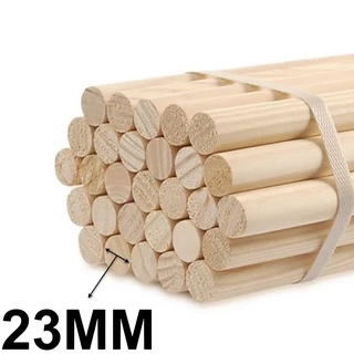 10 Poleiros 23mm Vareta Bastão Cavilha De Madeira Para Artesanato
