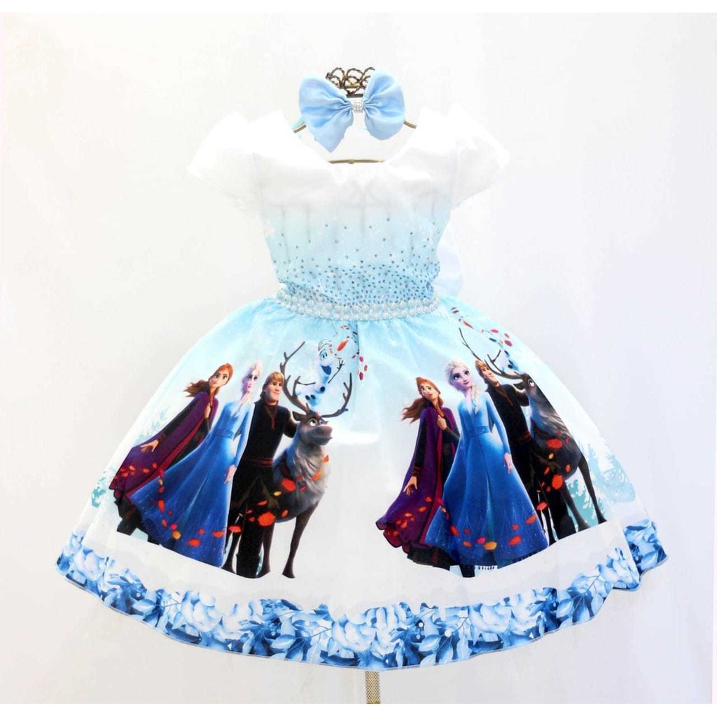 Vestido com saia tule Frozen ©Disney - ©Disney - Colaborações - ROUPA -  Menina - Crianças 