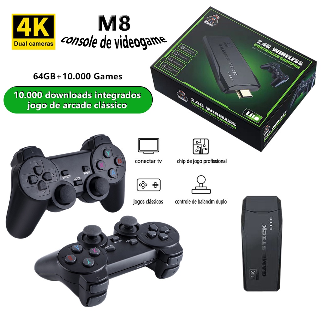 Vídeo Game Stick Retrô Controle Sem Fio HDMI 3500 Jogos – Promonanet a sua  loja de promoções na Internet