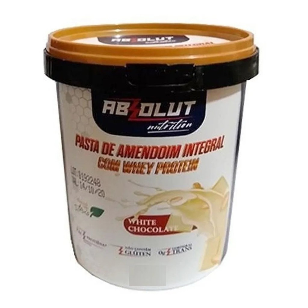 Pasta de Amendoim integral Gourmet com whey protein 1kg Absolut Nutrition (O MELHOR PREÇO!) Cookies, Protein Ball, Brownie, Beijinho, Leitinho, Shot Protein e tradicional!