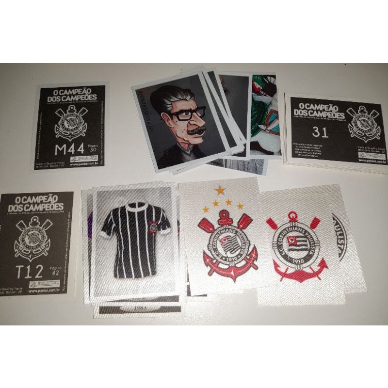 Lote 60 figurinhas do Corínthians Campeão dos Campeões sem repetição ...